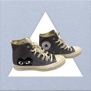 Comme des Garçons Play x Converse Chuck 70 Hi 'Steel Gray' Sneakers